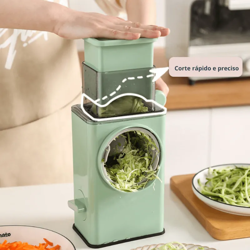 Cortador e Fatiador de Legumes Manual Lâminas Inox - Imagem 2