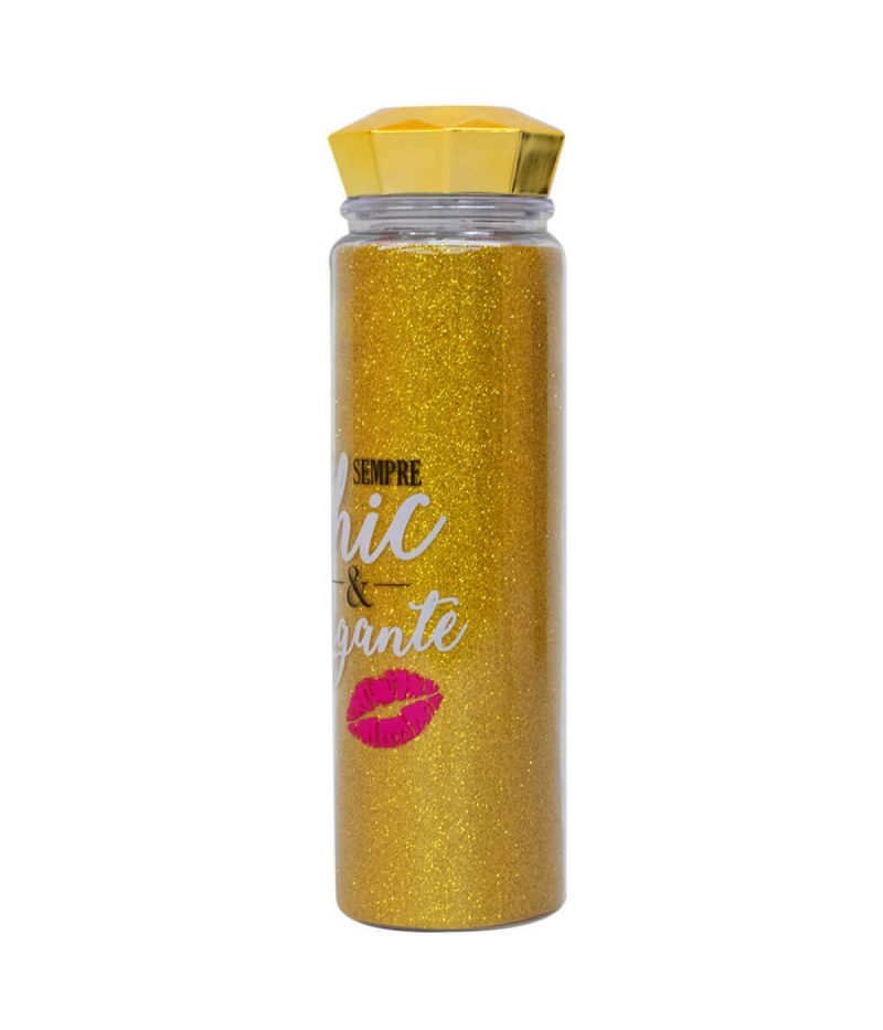 Garrafa Tampa Diamante Dourado 500ml - Projeto Kiwi - Image 2