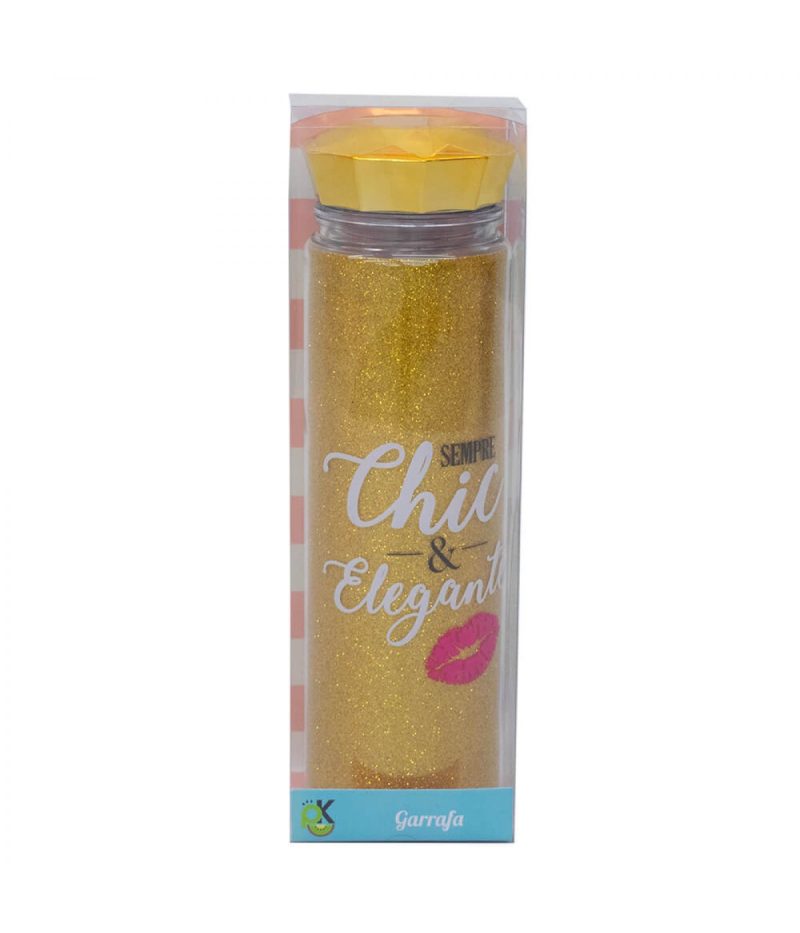 Garrafa Tampa Diamante Dourado 500ml - Projeto Kiwi - Image 6