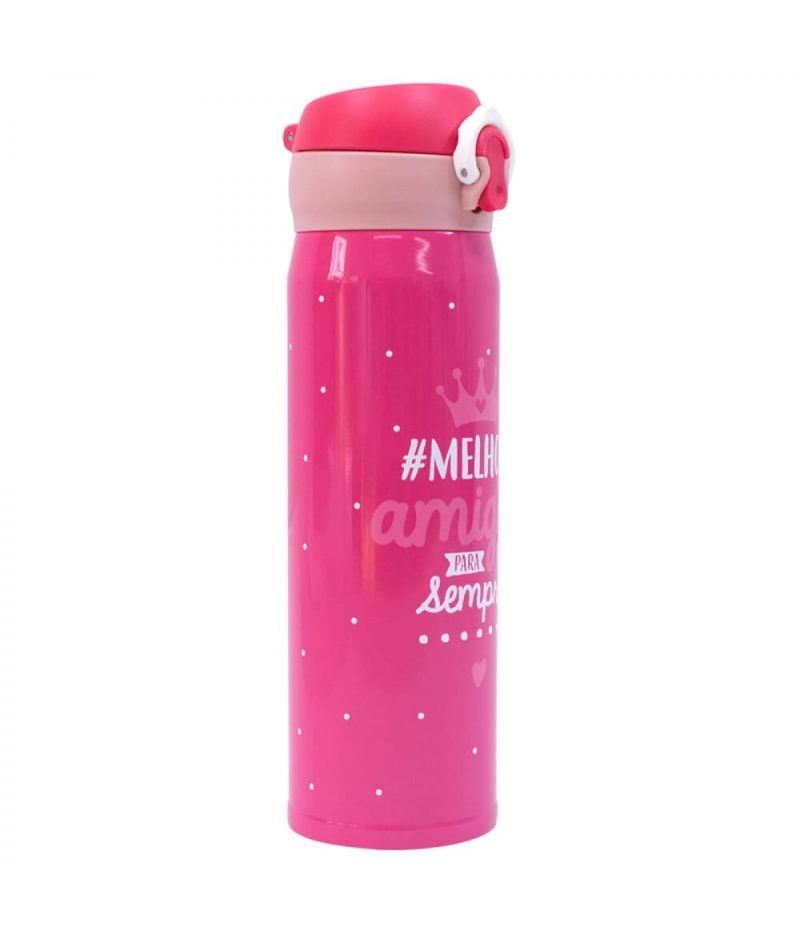 Garrafa Térmica Rosa Melhores Amigas Para Sempre 400ml - Projeto Kiwi - Image 2
